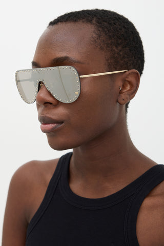 Versace MOD2230 Shield Sunglasses