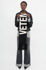 Vetements Knit Logo Scarf