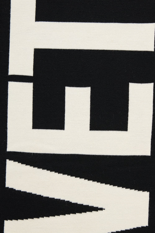Vetements Knit Logo Scarf