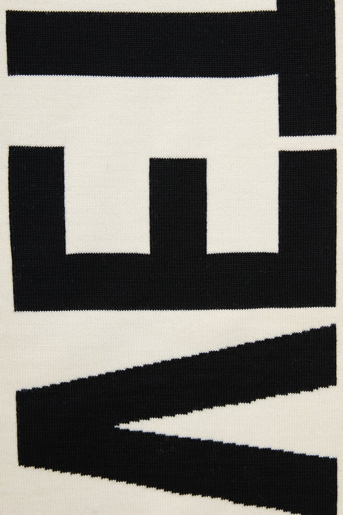Vetements Knit Logo Scarf
