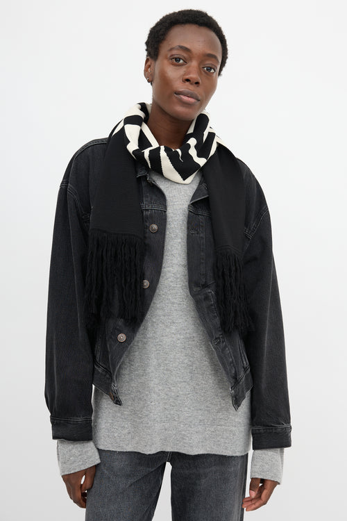 Vetements Knit Logo Scarf