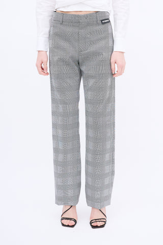 Vetements Black & White Houndstooth Trouser