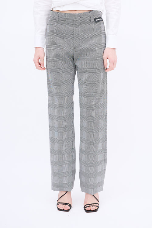 Vetements Black & White Houndstooth Trouser