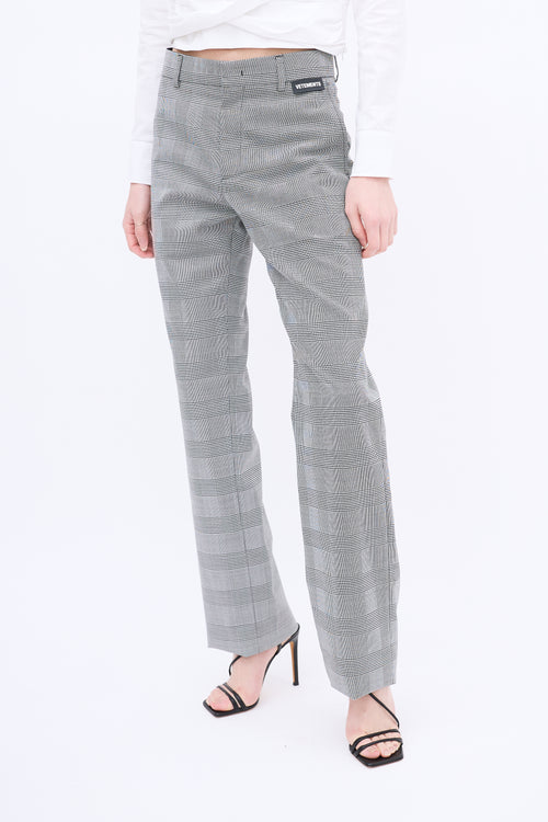 Vetements Black & White Houndstooth Trouser