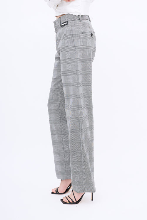 Vetements Black & White Houndstooth Trouser