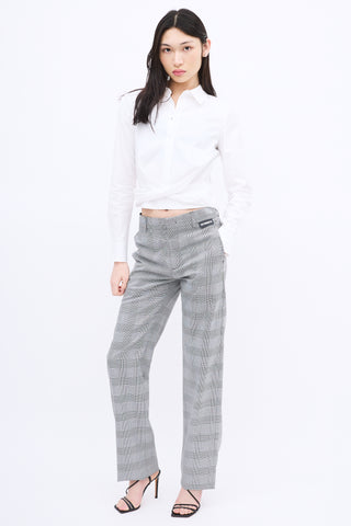 Vetements Black & White Houndstooth Trouser