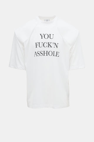 Vetements Winter 2017 Football Shoulder T-Shirt