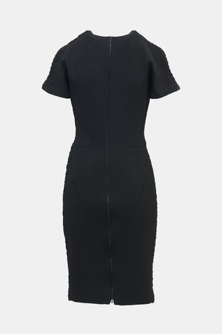 Victoria Beckham Cloqué Knit Midi Dress