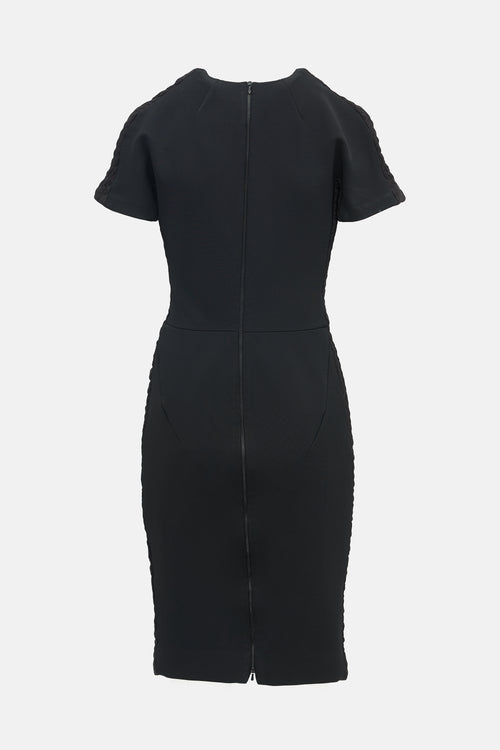 Victoria Beckham Cloqué Knit Midi Dress