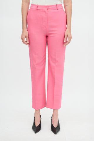 Victoria Beckham VVB Wool Straight Leg Trouser