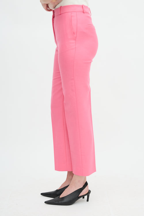 Victoria Beckham VVB Wool Straight Leg Trouser