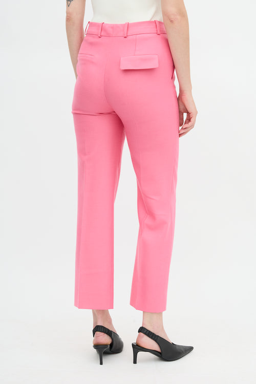 Victoria Beckham VVB Wool Straight Leg Trouser