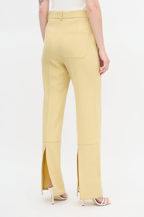 Victoria Beckham Twill Slit Trouser