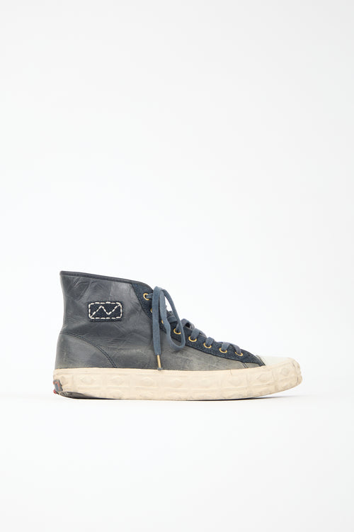 Visvim Leather Porcella Hi Alu Sneaker