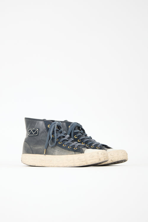 Visvim Leather Porcella Hi Alu Sneaker