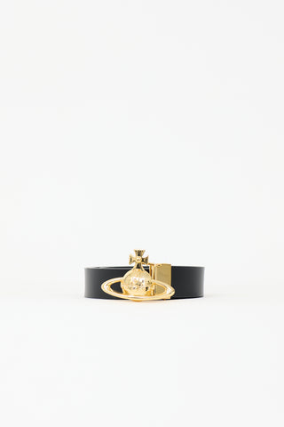 Vivienne Westwood Leather Orb Belt