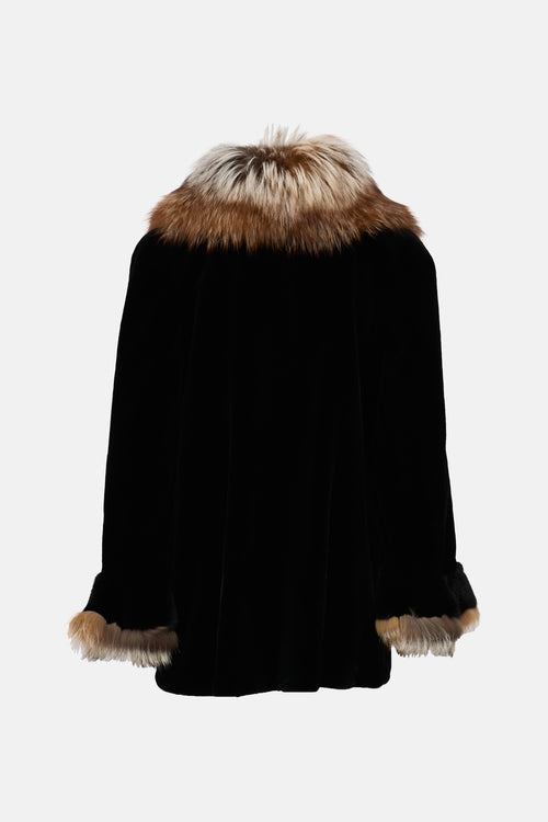 Fur Trim Sheared Jacket