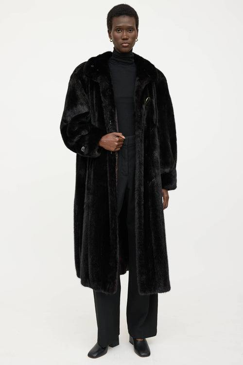 VSP Archive Pointed Collar Fur Coat