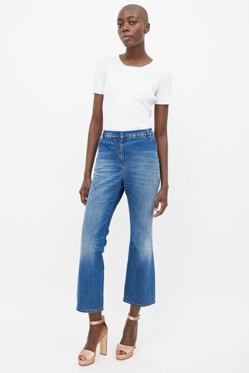 VSP Archive Blue & Gold Stud Denim Jeans