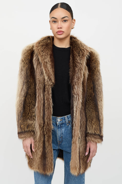 VSP Archive Structured Fur Coat