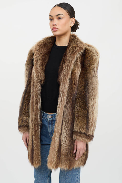 VSP Archive Structured Fur Coat