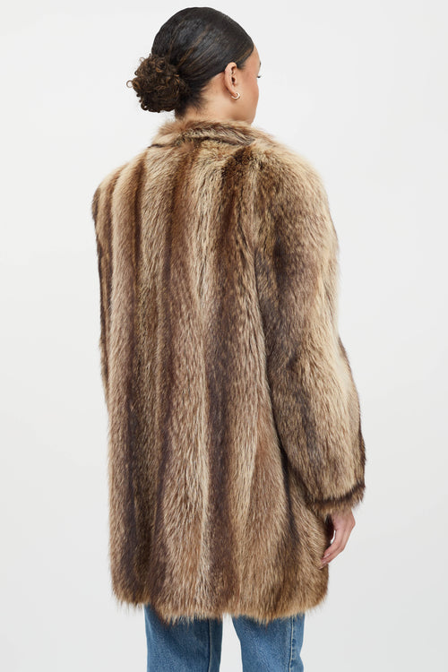 VSP Archive Structured Fur Coat
