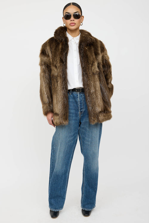 VSP Archive Funnel Neck Fur Jacket