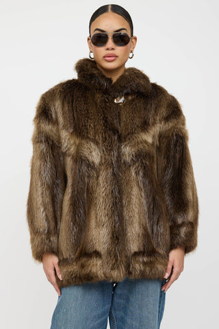 VSP Archive Funnel Neck Fur Jacket