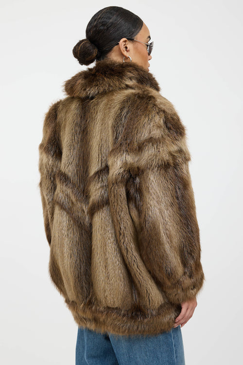 VSP Archive Funnel Neck Fur Jacket