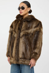 VSP Archive Funnel Neck Fur Jacket