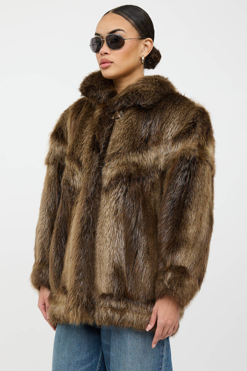 VSP Archive Funnel Neck Fur Jacket