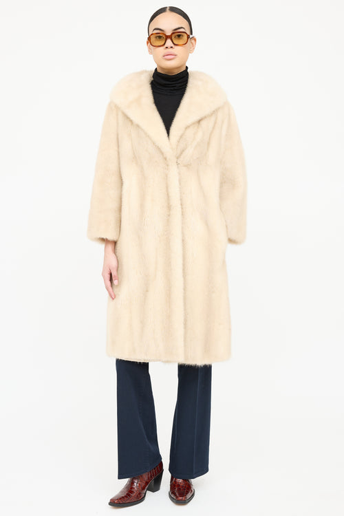VSP Archive Archive Blonde Mid Fur Coat