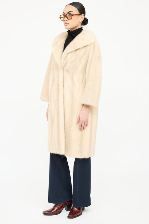 VSP Archive Archive Blonde Mid Fur Coat