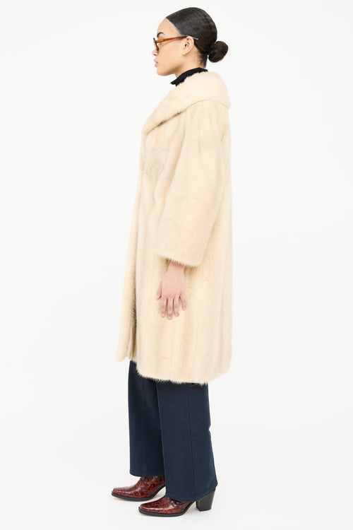VSP Archive Archive Blonde Mid Fur Coat