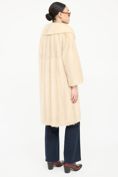 VSP Archive Archive Blonde Mid Fur Coat