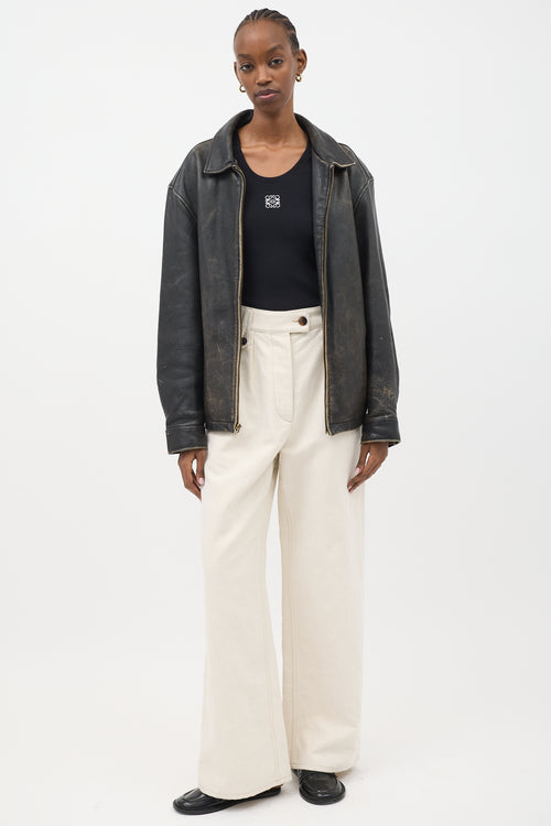 VSP Archive Distressed Leather Jacket