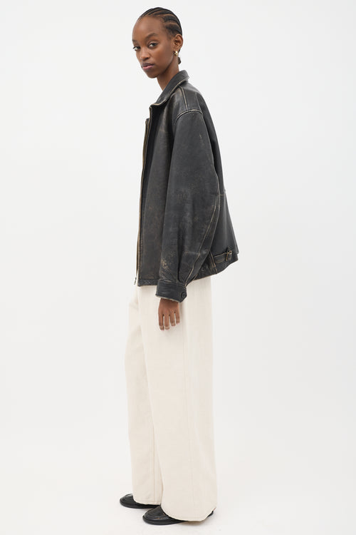 VSP Archive Distressed Leather Jacket