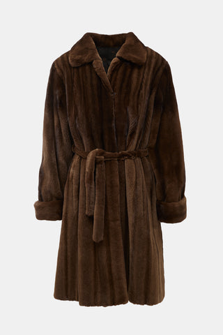 VSP Archive Fur Belted Coat