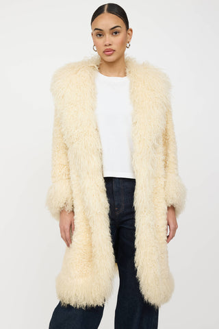 VSP Archive Curly Collared Fur Coat