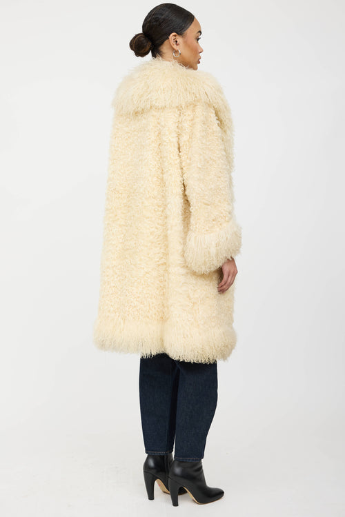 VSP Archive Curly Collared Fur Coat
