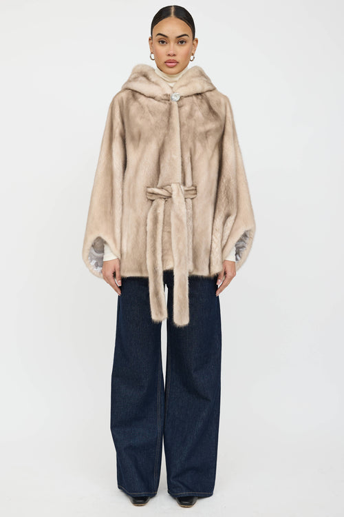 VSP Archive Hooded Fur Cape