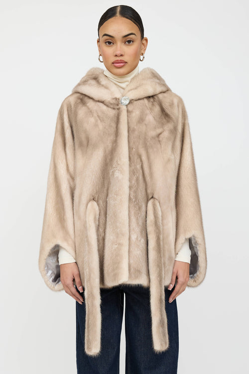 VSP Archive Hooded Fur Cape