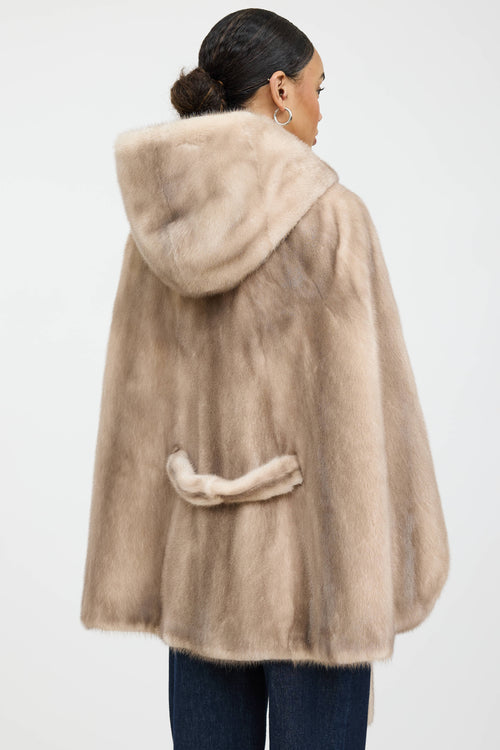 VSP Archive Hooded Fur Cape