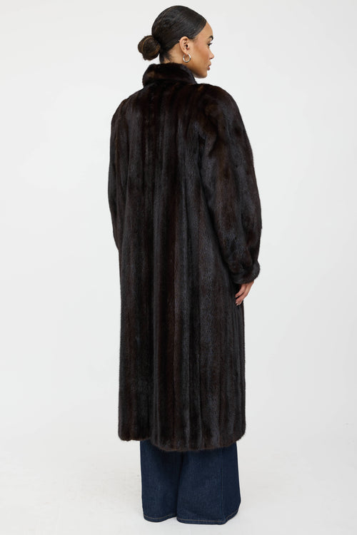 VSP Archive Shawl Collar Fur Coat