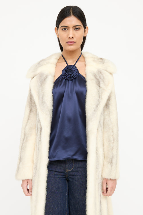 VSP Archive Long Fur Belted Coat