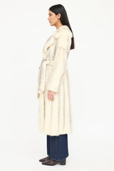 VSP Archive Long Fur Belted Coat