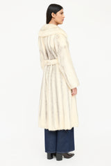 VSP Archive Long Fur Belted Coat