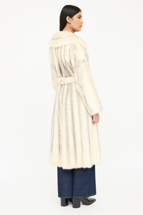 VSP Archive Long Fur Belted Coat