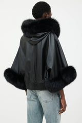 VSP Archive Leather Fur Trim Jacket