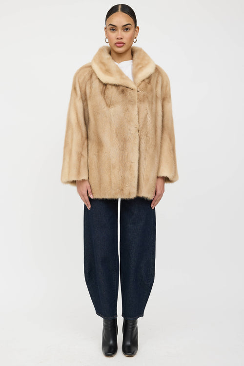 VSP Archive Shawl Collar Fur Jacket